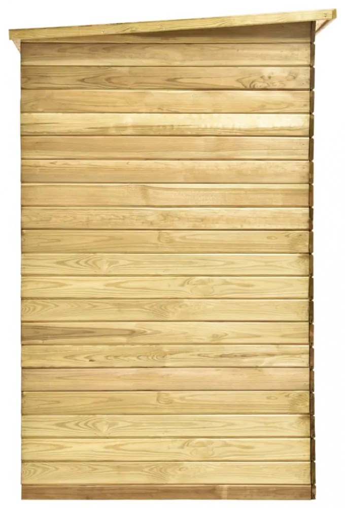 impregnált fenyőfa kerti kerékpártároló 232 x 110 x 170 cm