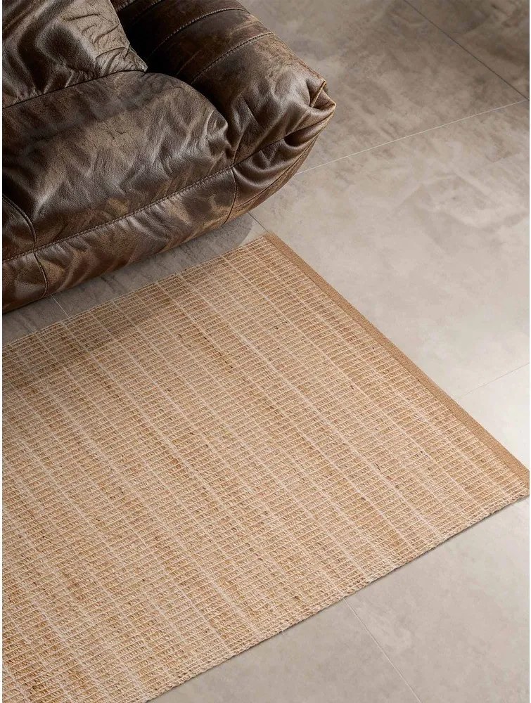Natúr színű kétoldalas-kézi szövésű jutakeverék futószőnyeg 80x300 cm Birka – Villeroy&Boch