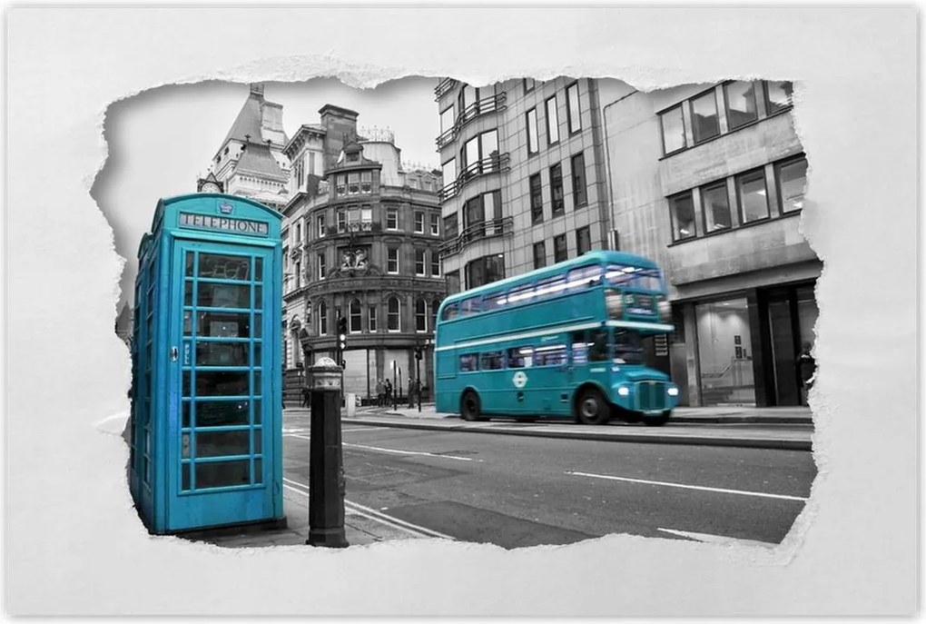 Poszterek 60x40 Petrol blue in London