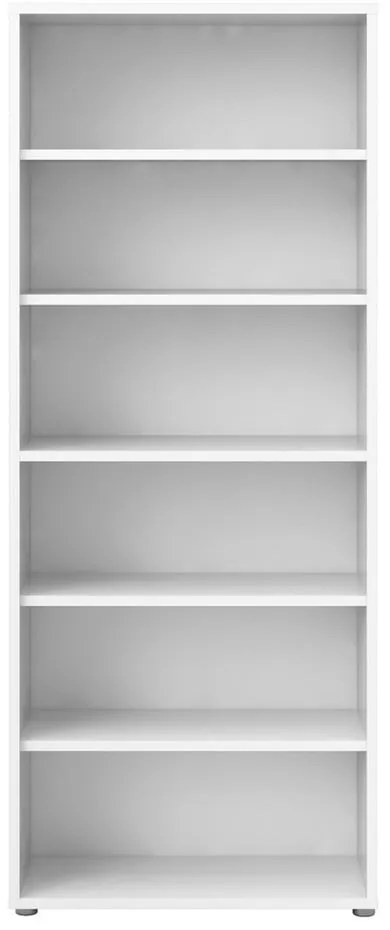 Fehér moduláris könyvespolc 89x222 cm Prima – Tvilum