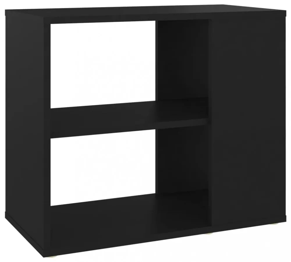 fekete szerelt fa kisszekrény 60 x 30 x 50 cm