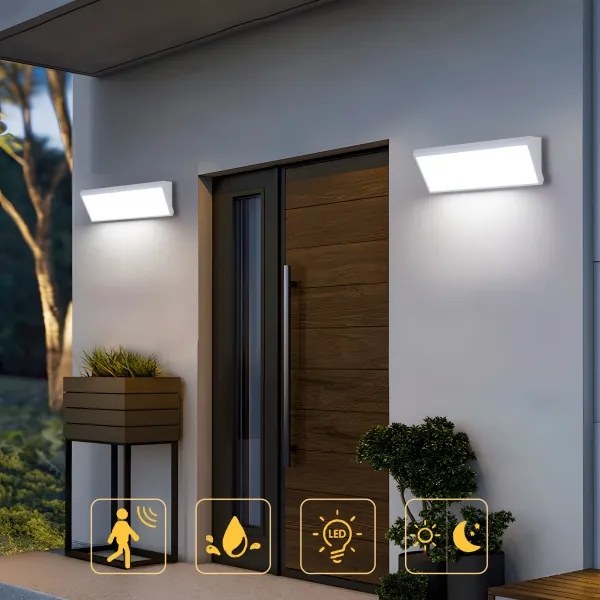 Brilagi - LED kültéri fali lámpatest TRIANGLE LED/42W/230V fehér IP65