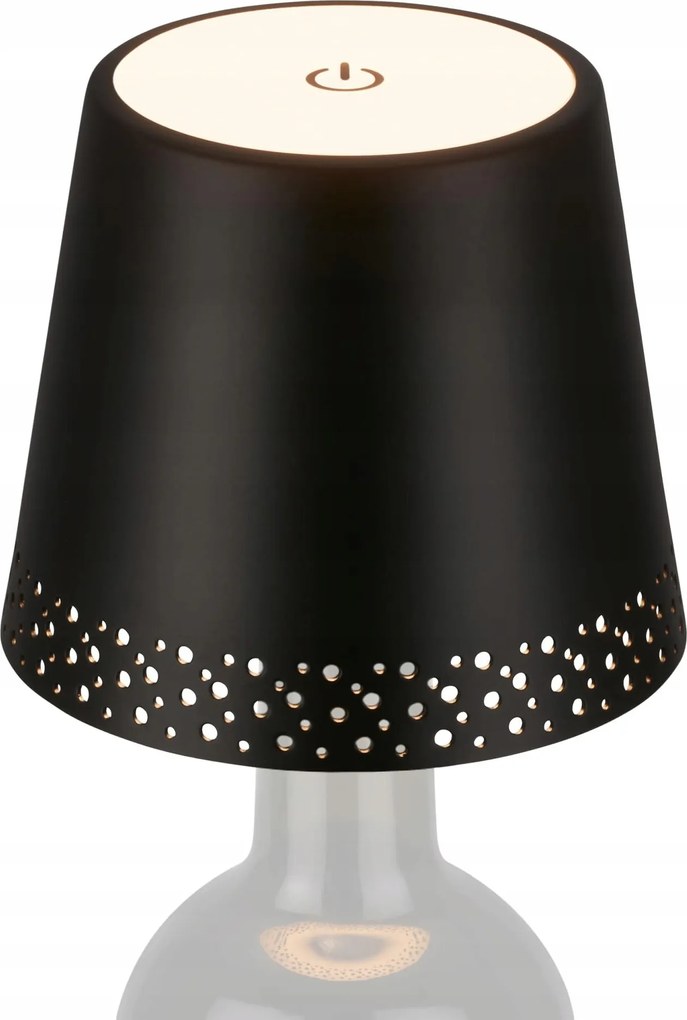 Briloner Led újratölthető asztali lámpa, Usb-c, 280 lm, fekete, IP44