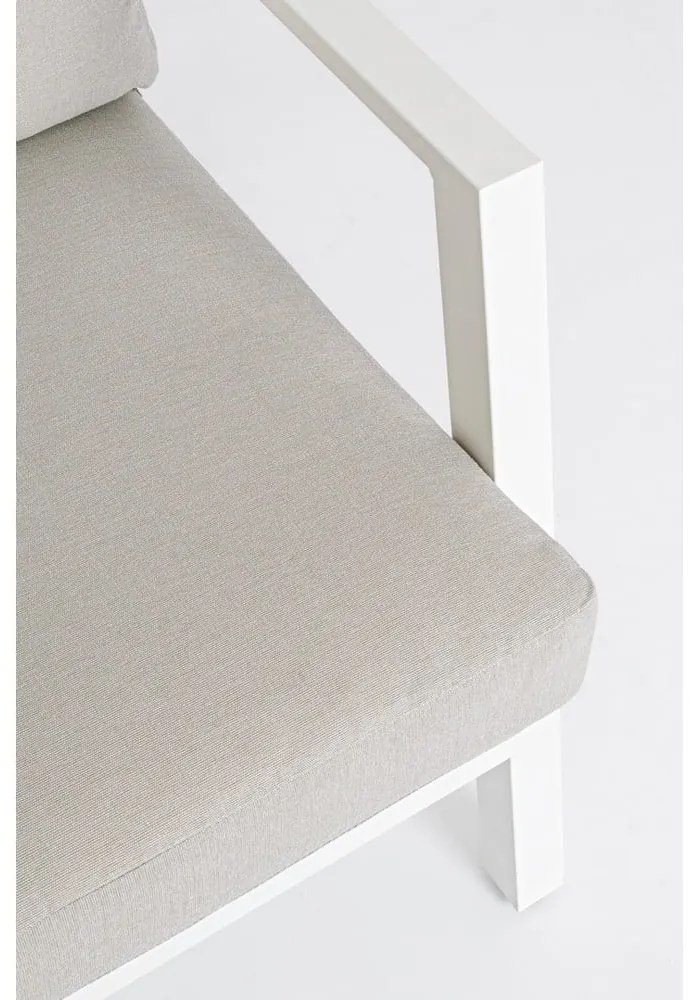 Fehér alumínium négyszemélyes kerti lounge szett Harley – Bizzotto