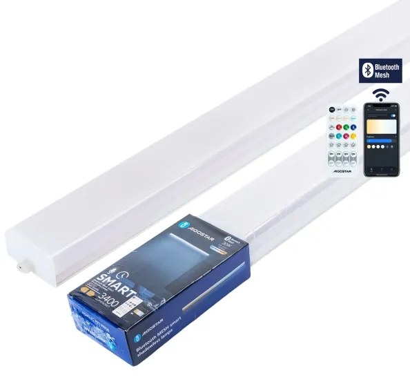 Aigostar - Fényerőszabályozható LED fénycsöves lámpatest MESH LED/30W/230V 3000-6500K + távirányító