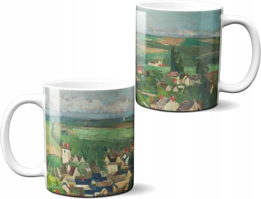 Auvers bögre, panorámás kilátás Paul Cezanne