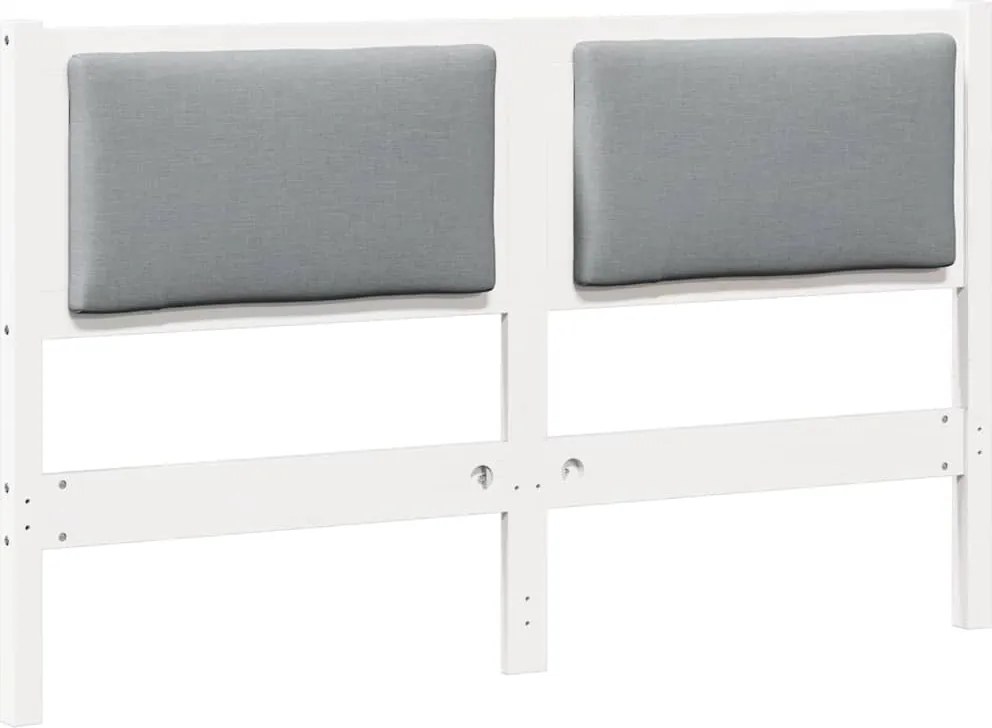 vidaXL Fejtámla Egyéb Fehér 140 cm Tömör fenyőfa