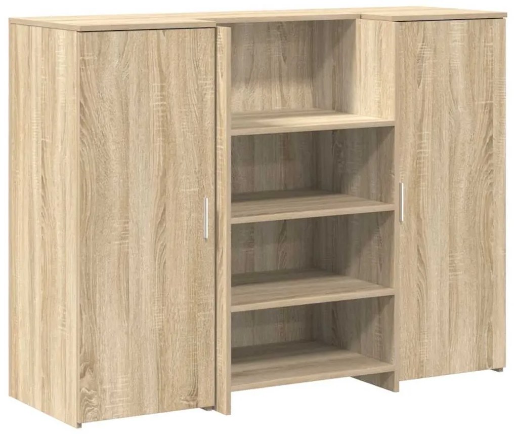 recepciós pult sonoma tölgy 135x50x103,5 cm szerelt fa