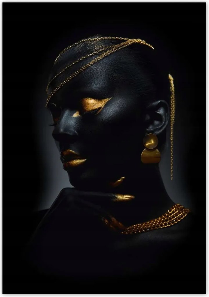 Poszterek 70x100 Aranyozott arc