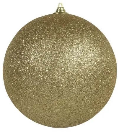 Óriás karácsonyi gömb 25 cm arany glitteres