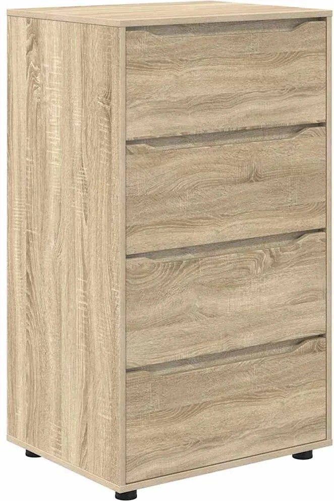 vidaXL Tároló szekrények 2 pcs Sonoma tölgy 60 x 48 x 105 cm Faanyag