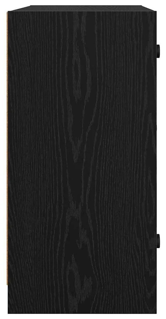 Oldalsó szekrény Fekete tölgy 68 x 37 x 75,5 cm Faanyag