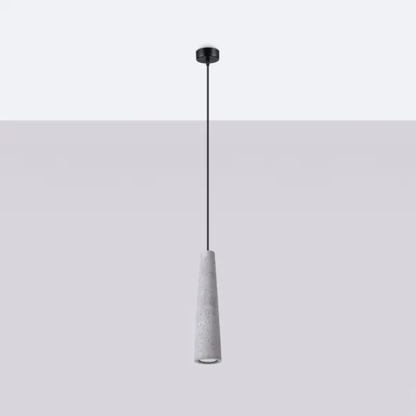 Sollux SL.1347 - Csillár zsinóron ELECTRA 1xGU10/10W/230V beton/szürke