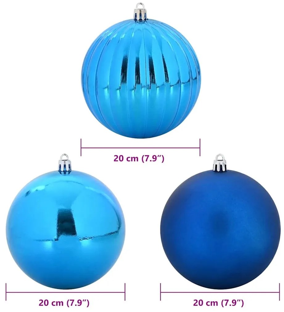 Karácsonyi Díszgömb Készlet 4 pcs Kék