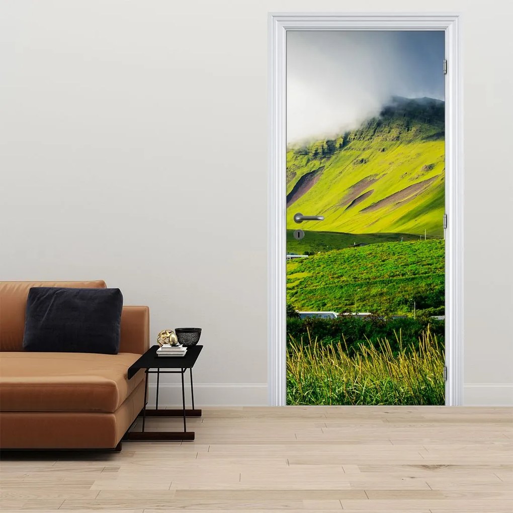 Fotótapéta ajtóra - Hegyi táj (95x205cm)