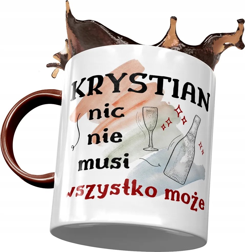 Bordó bögre Krisztián Férj Kolléga Ajándék Nyomtatott Fotóval