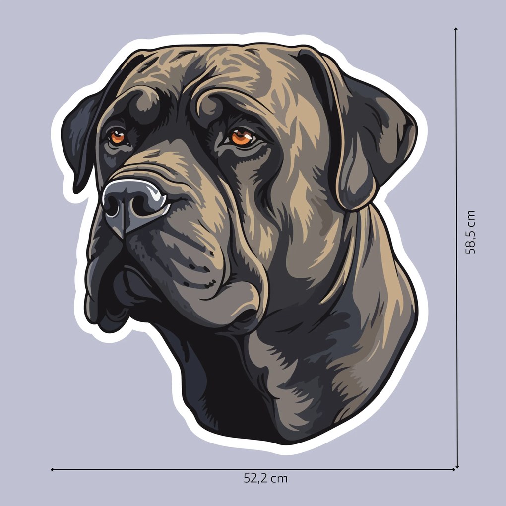 PIPPER. Matrica Cane Corso Méret: 15cm