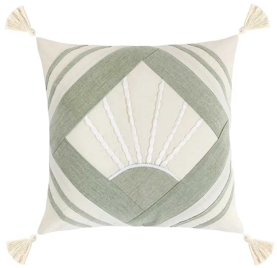 Peru párnahuzat, zöld, 40 x 40 cm