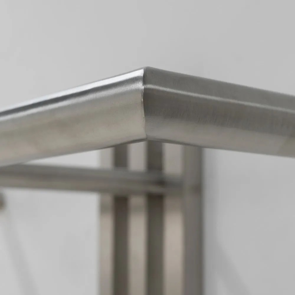 Ezüstszínű fém fali fogas 65 cm Senza – Spinder Design