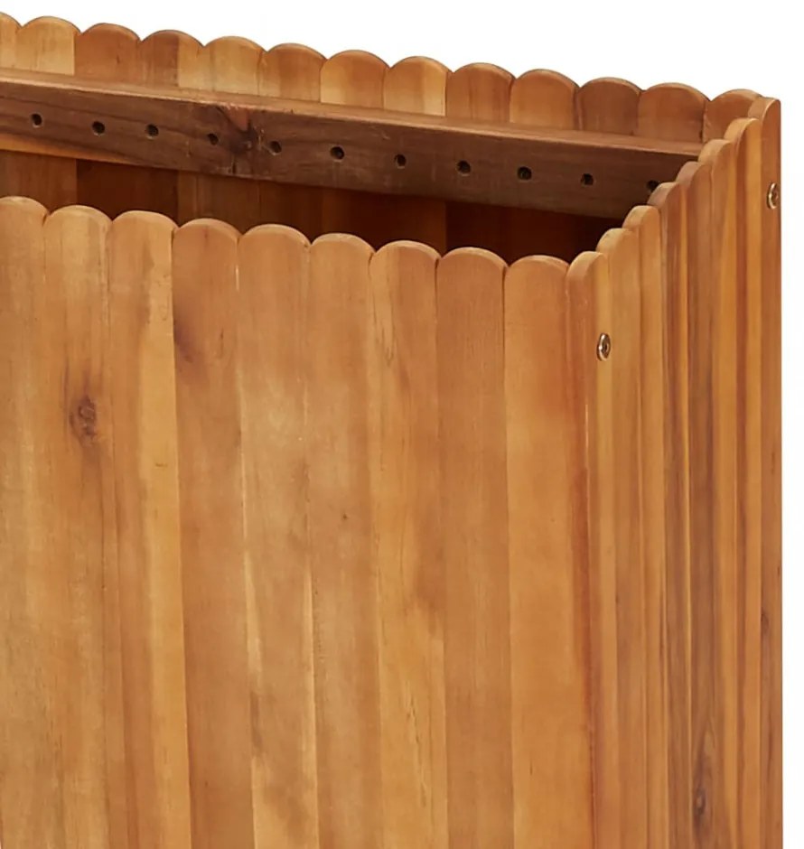 tömör akácfa kerti magaságyás 150 x 30 x 50 cm