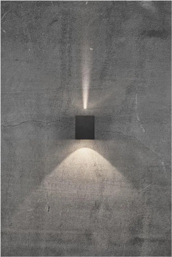 NORDLUX 49711003 CANTO Modern Kültéri Fali Lámpa Fekete LED IP44