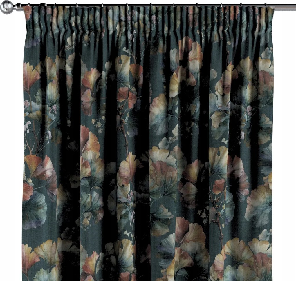 Függöny ráncoló szalaggal 1 db 130x260cm kék