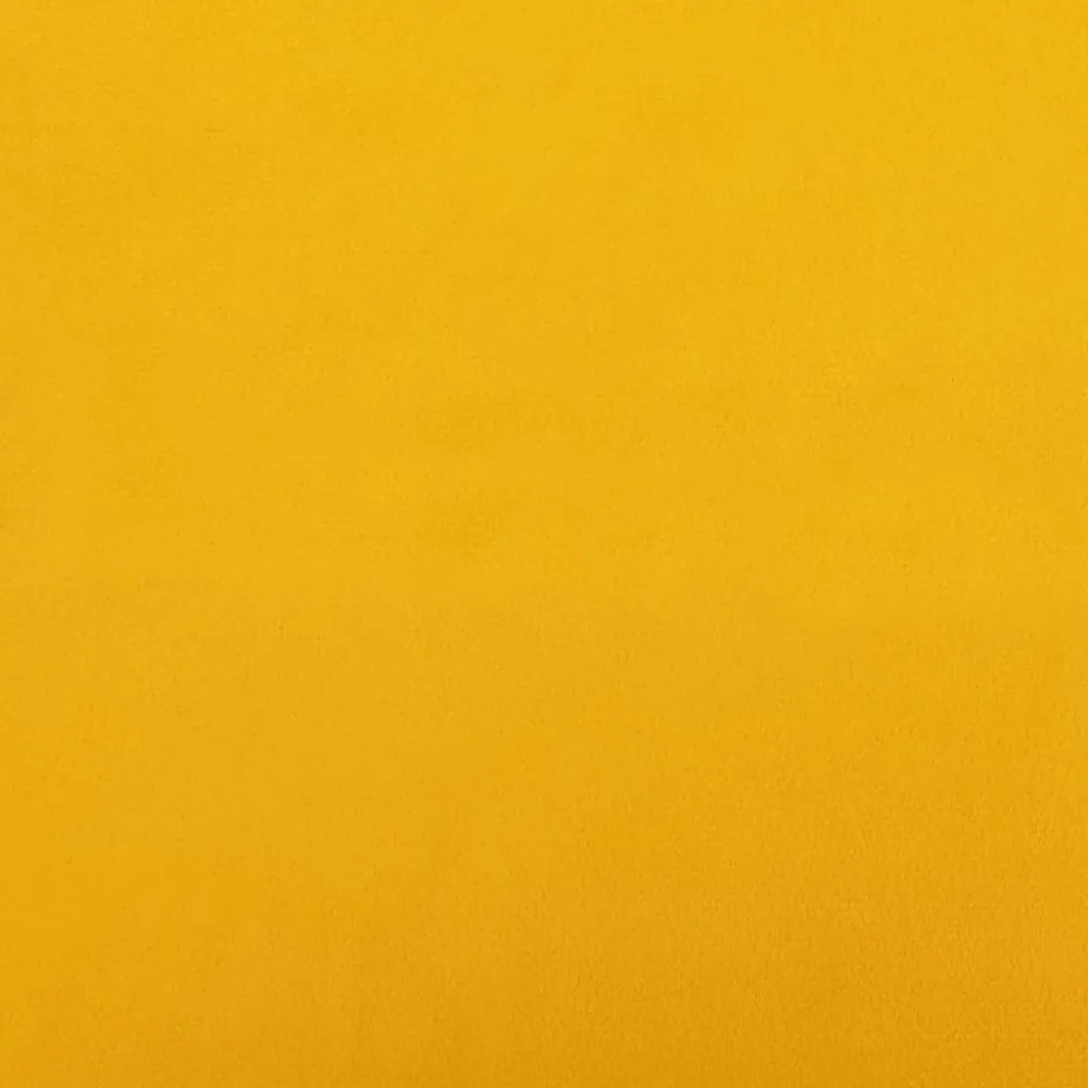 mustársárga bársony pihenőszék lábtartóval