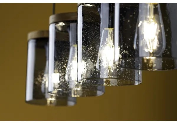 Spot-Light 161859151 - Csillár zsinóron MONSUN 1xE27/60W/230V fenyő