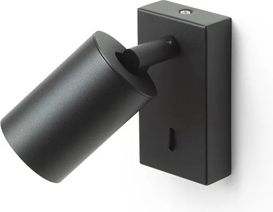 RENDL DUDE nástěnná černá 230V LED GU10 9W