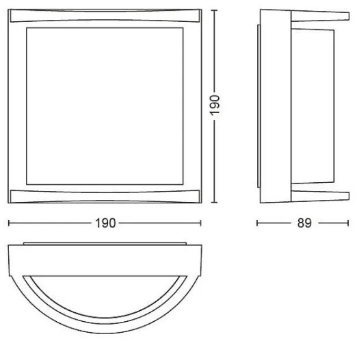 Philips Massive 17391/93/P3 - LED Kültéri fali lámpa LED/12W/230V IP44