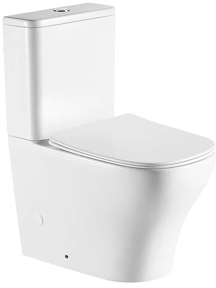 Sapho - BELLO kombinált WC, alsó/hátsó kifolyás, kerámia, fehér