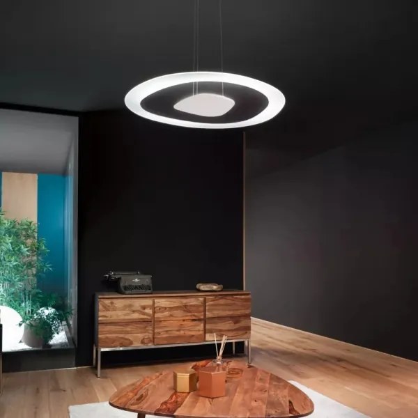 Linea Light 90348 - LED Csillár zsinóron ANTIGUA LED/38W/230V 60,8 cm CRI 90 fehér