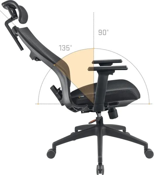 Yenkee - Irodai szék fekete