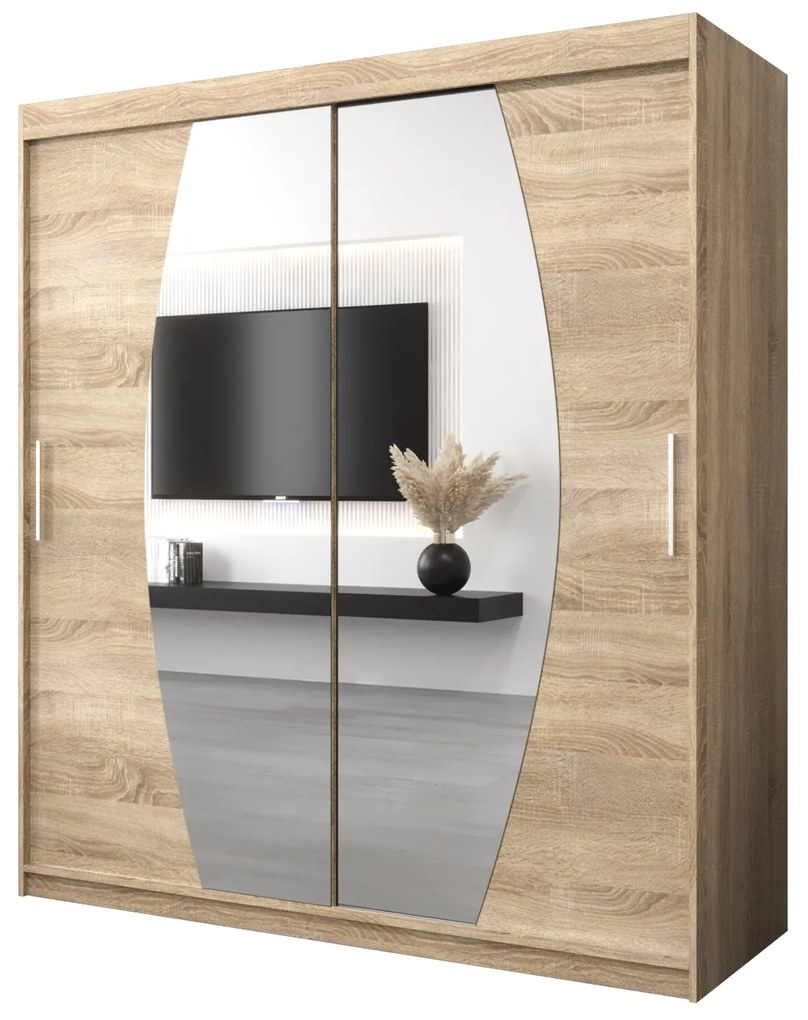 Ruhásszekrény 180 cm Eclipse (szonoma tölgy + szonoma tölgy). 1063426