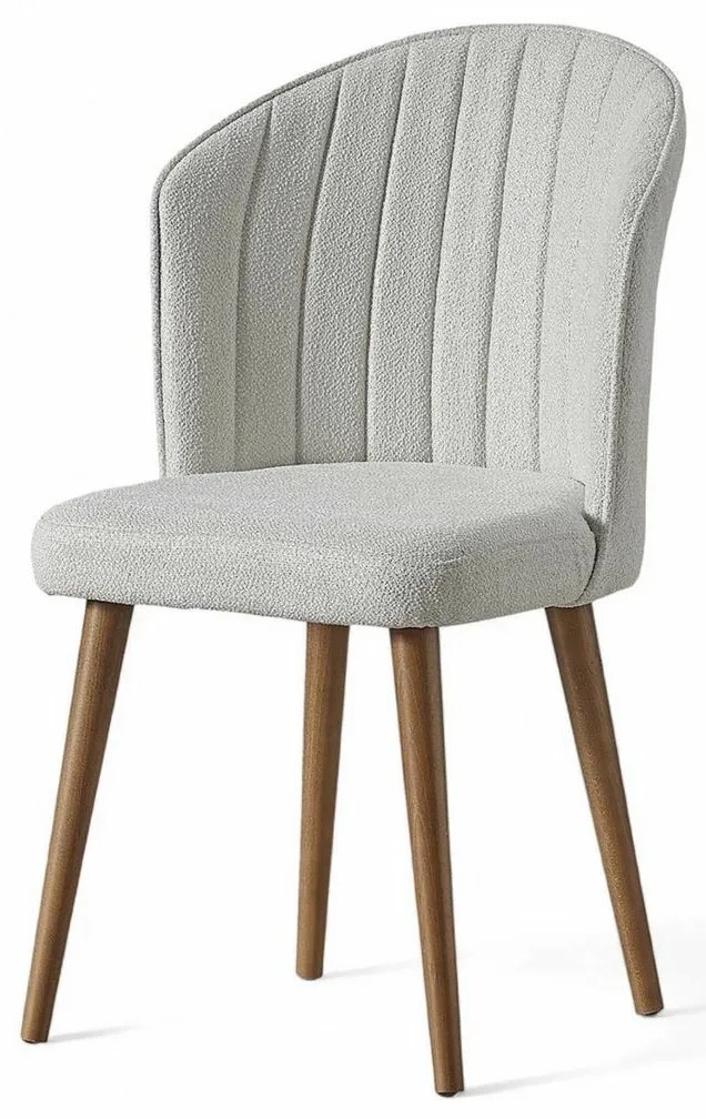 Rubi Cream and Walnut étkezőszék szett, 4 db, 4 db