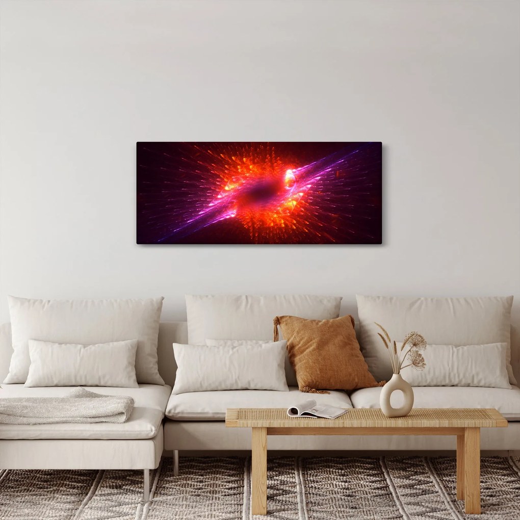 Modern tüskés absztrakció képe (120x50 cm)
