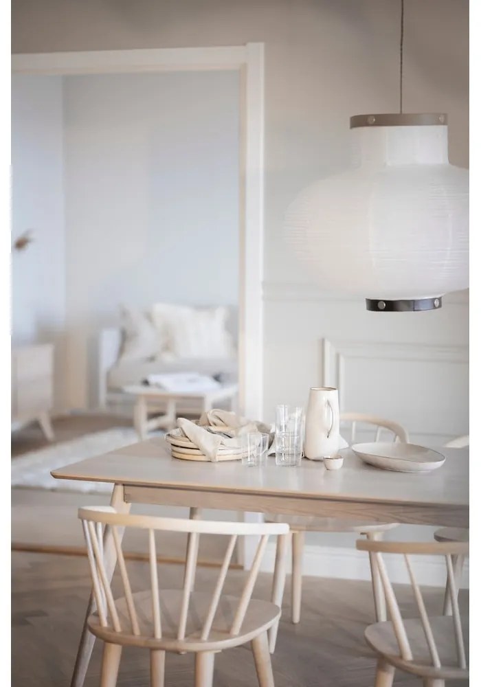 Bővíthető étkezőasztal tölgyfa dekoros asztallappal 190x90 cm Yumi - Rowico