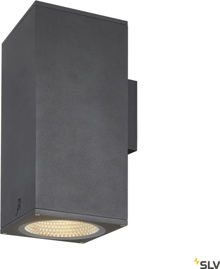 SLV 1003438 ENOLA SQUARE Modern Kültéri Fali Lámpa Antracit, Átlátszó LED IP65