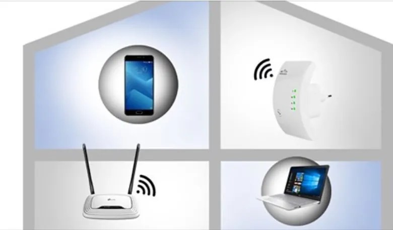 WLAN WIFI repeater, Wifi jelerősítő jelismétlő konnektorba RAM-MD394