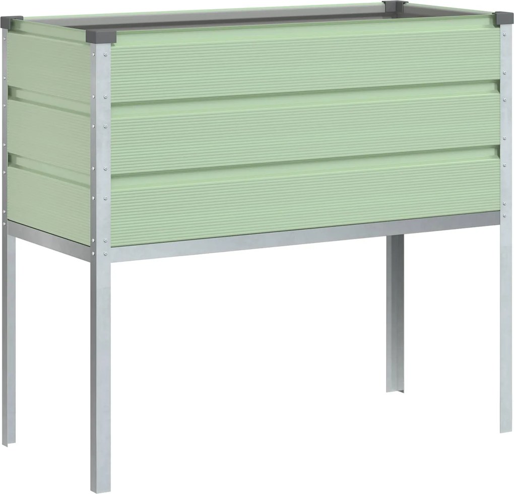 vidaXL Növénytartó Pasztell Zöld 100 x 45 x 90 cm Horganyzott acél