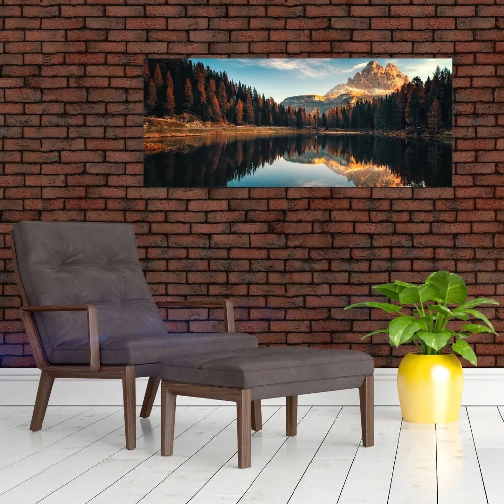 Kép - alpesi, olaszország, dolomitok, Antorno (120x50 cm)