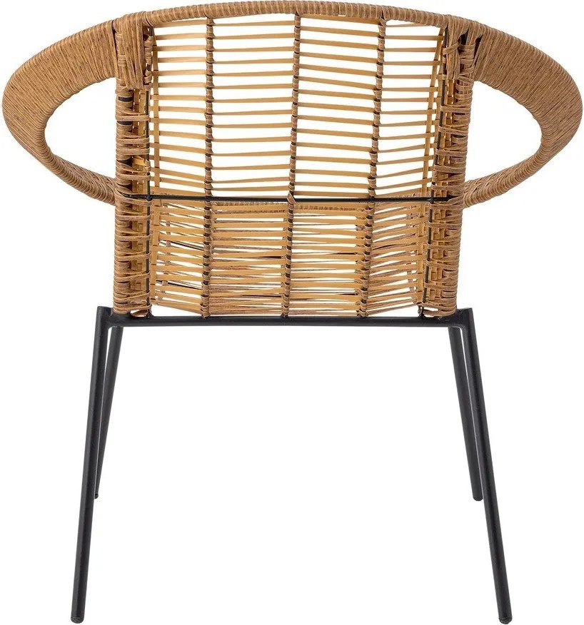 Natúr színű műrattan kétszemélyes kerti lounge szett Dudine – Bloomingville