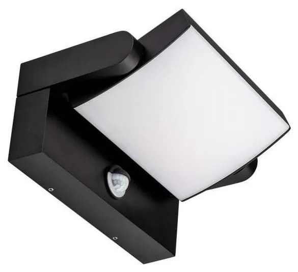 V-Tac LED Kültéri fali lámpa érzékelővel LED/17W/230V 3000K IP65 fekete VT1538