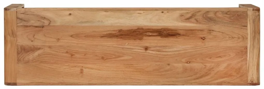 tömör akácfa TV-szekrény 110 x 33 x 33 cm