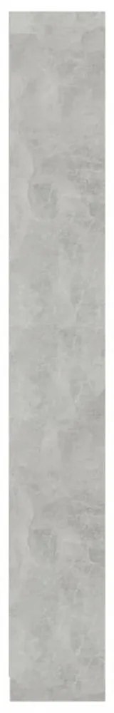 5-szintes betonszürke szerelt fa könyvszekrény 40 x 24 x 175 cm
