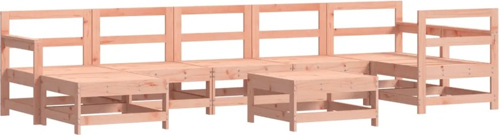 vidaXL 8 részes tömör duglászfenyő kerti ülőgarnitúra