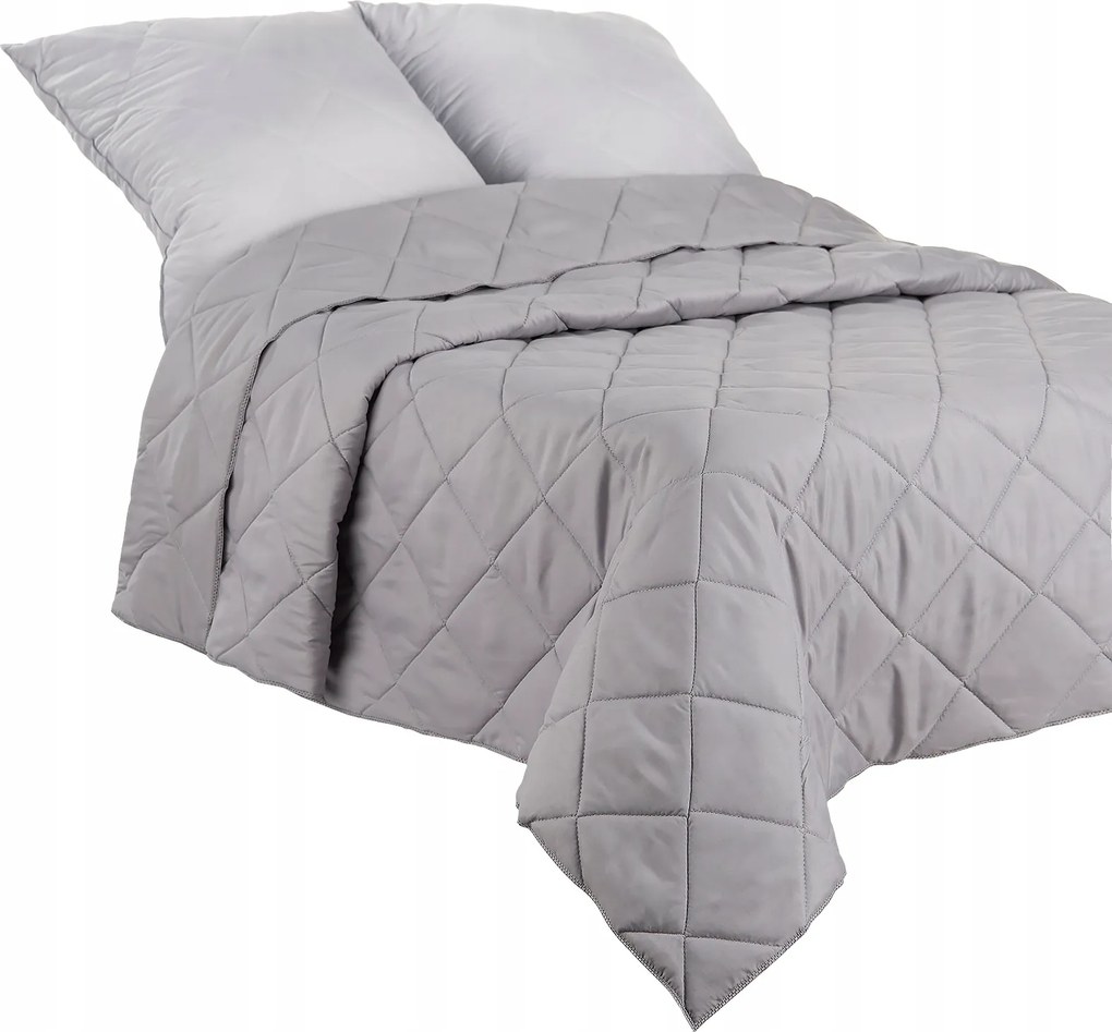 Ágytakaró 180x220 Steppelt Kétoldalas Kapa pléd Szürke-szürke