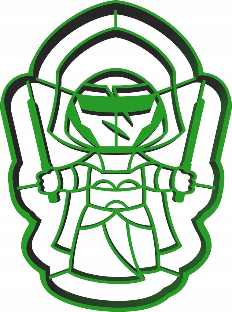 Sütemény- és mézeskalács lyukasztó Star Wars Darth Revan 8cm