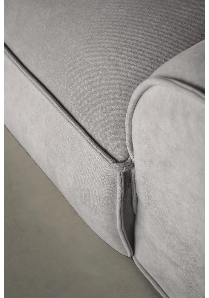 Világosszürke sarokkanapé (bal oldali) Flex Felix – Miuform