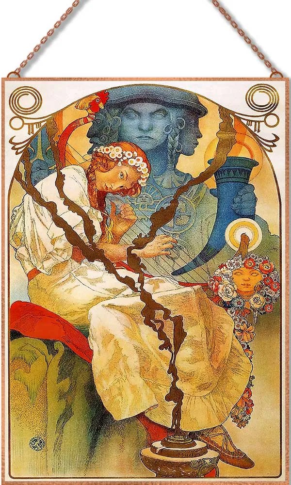 Alfons Mucha - The Slav Epic üvegkép, falikép